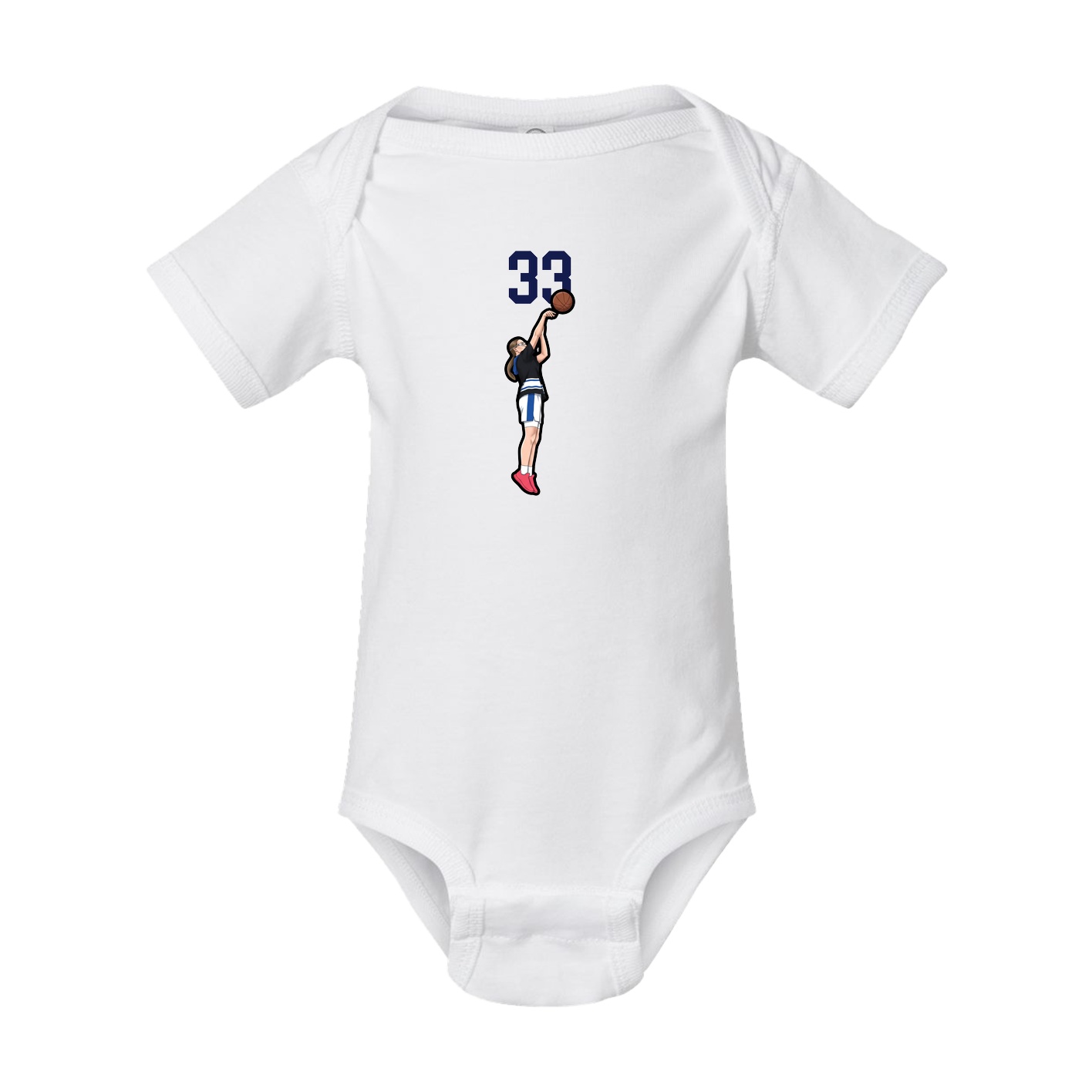 Baby Onesie — Number Top in White