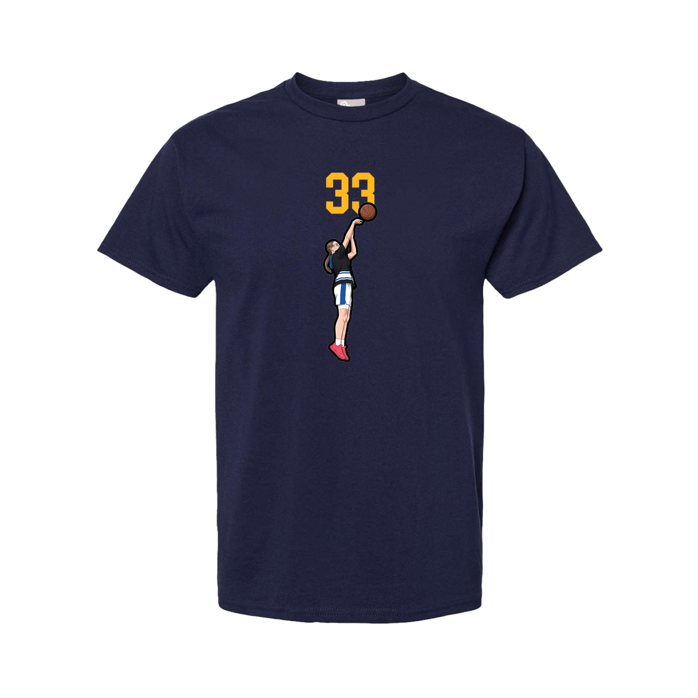 Youth Tee — Number Top in Navy
