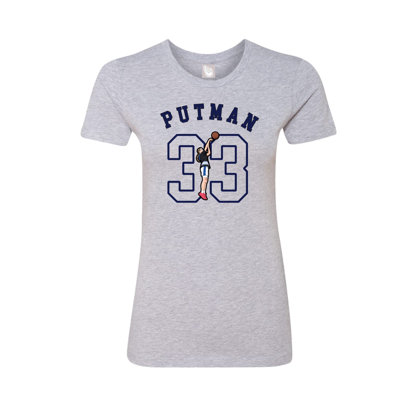 Fitted Women's Tee — Shirsey Arch in Grey