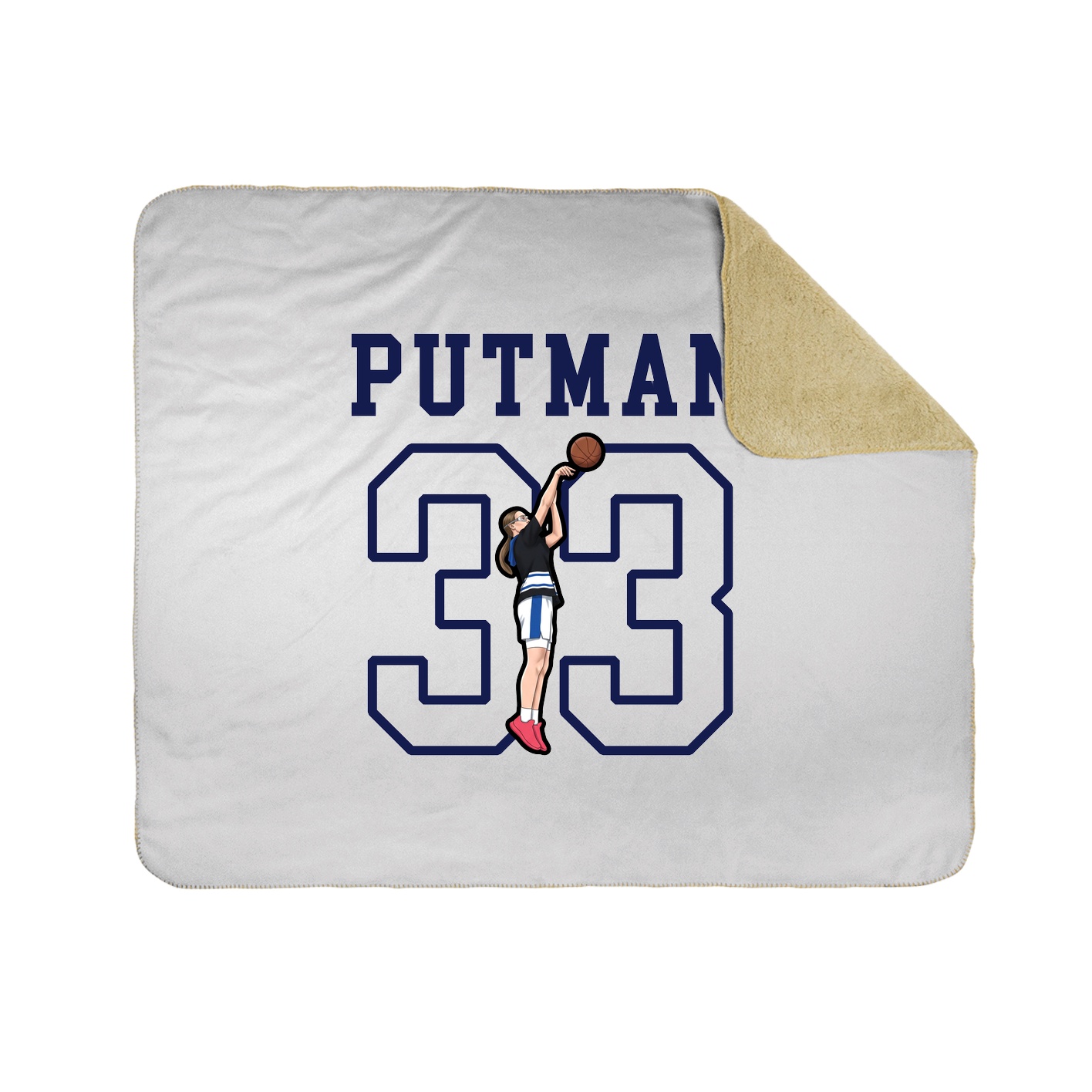 Throw Blanket — Shirsey in White