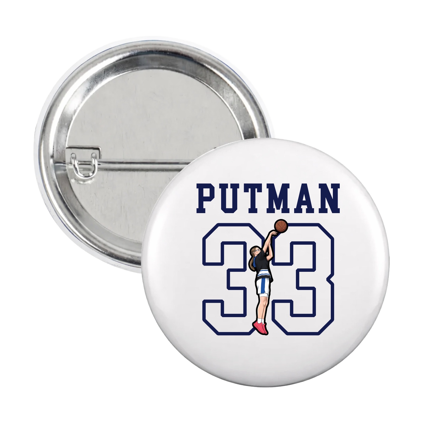 Game Day Button — Shirsey in White