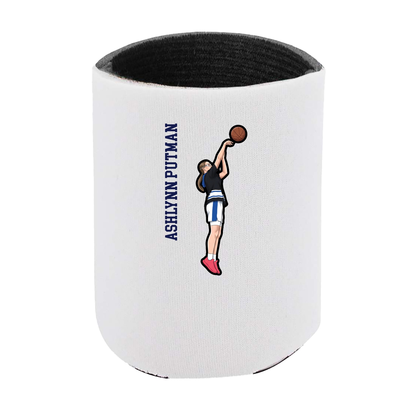 Can Holder — Name Vertical in White