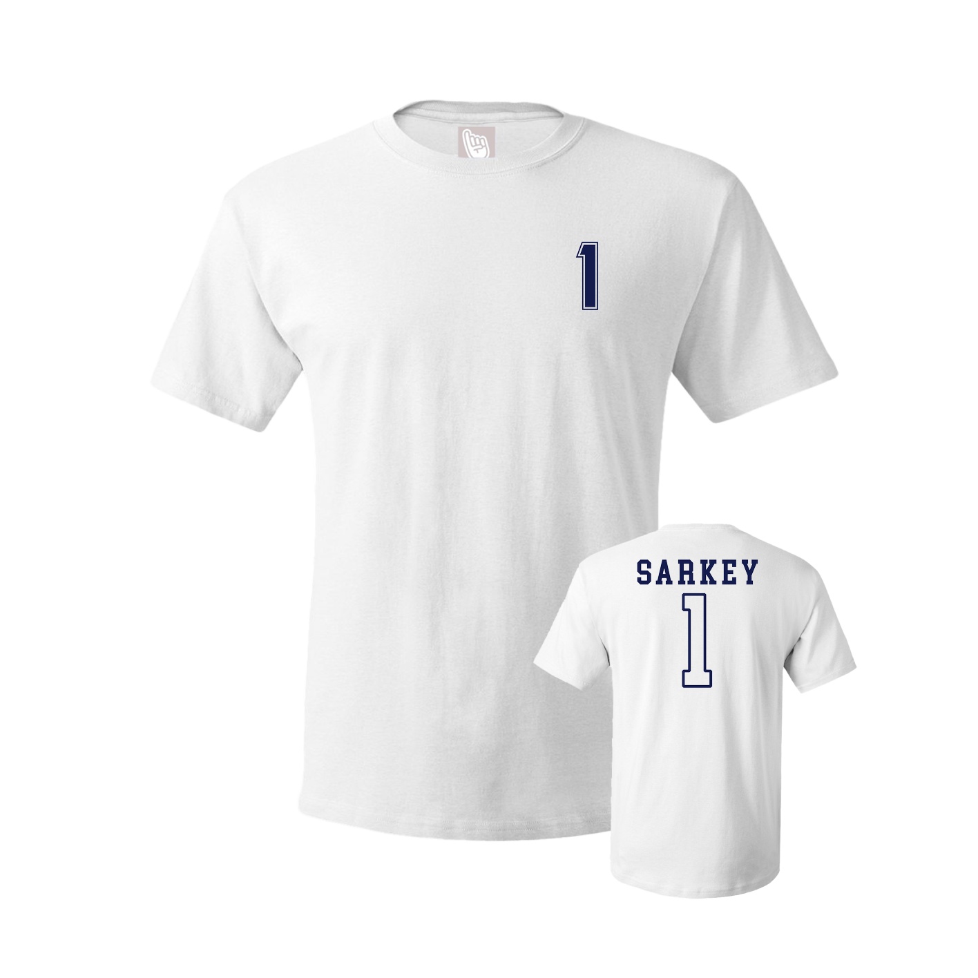 Youth Tee — Chest Back in White