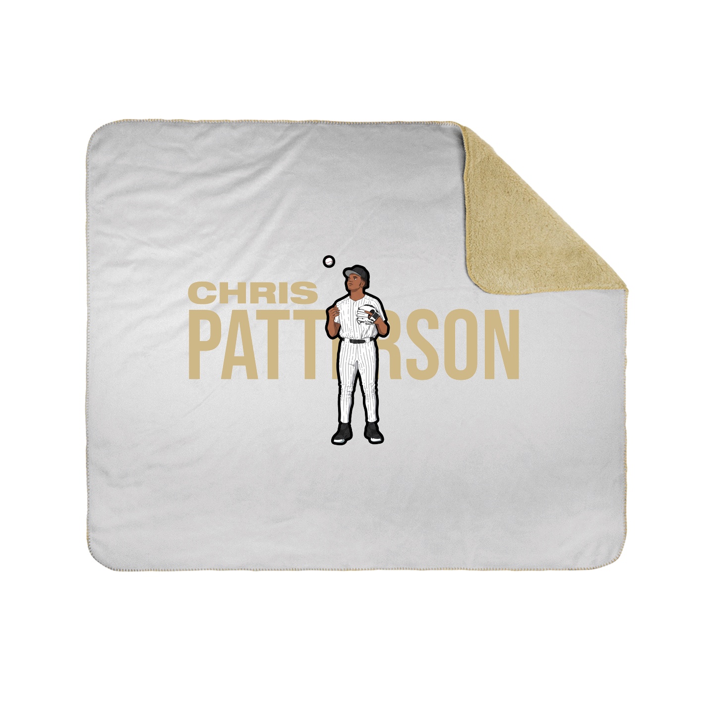 Throw Blanket — Player Name in White