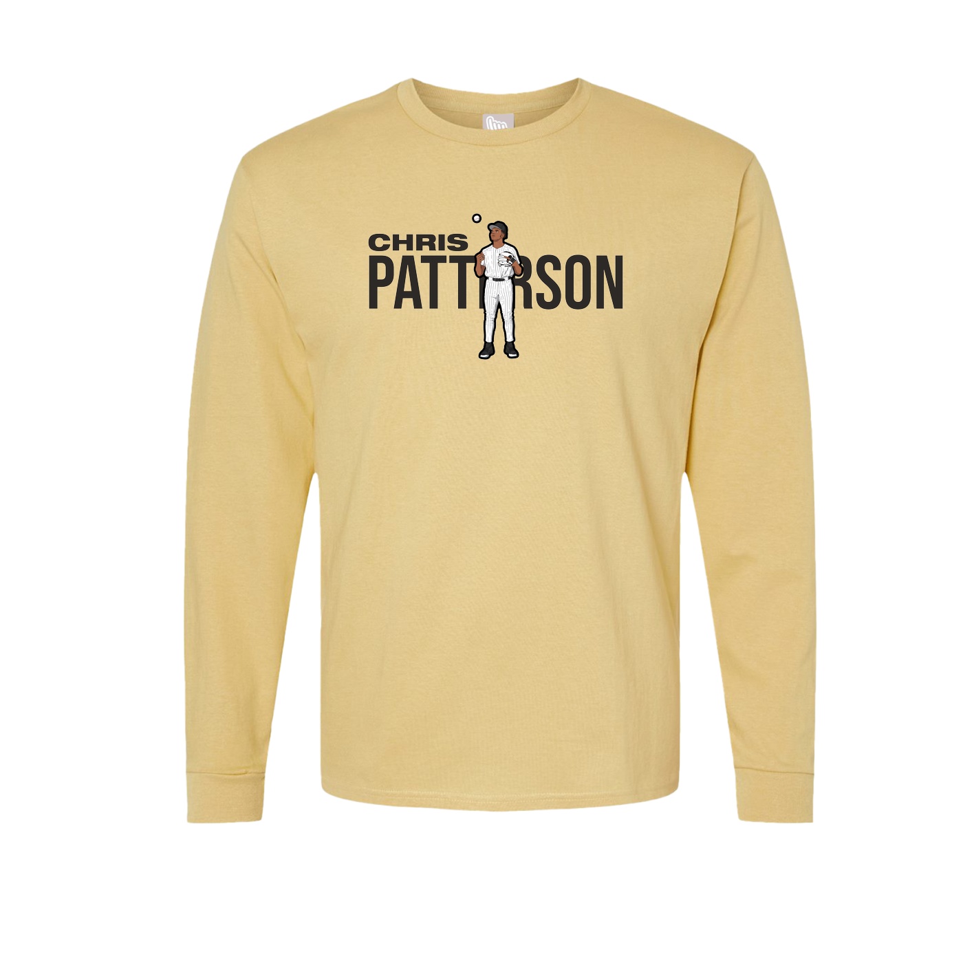 Long Sleeve Tee — Player Name in Vegas Gold