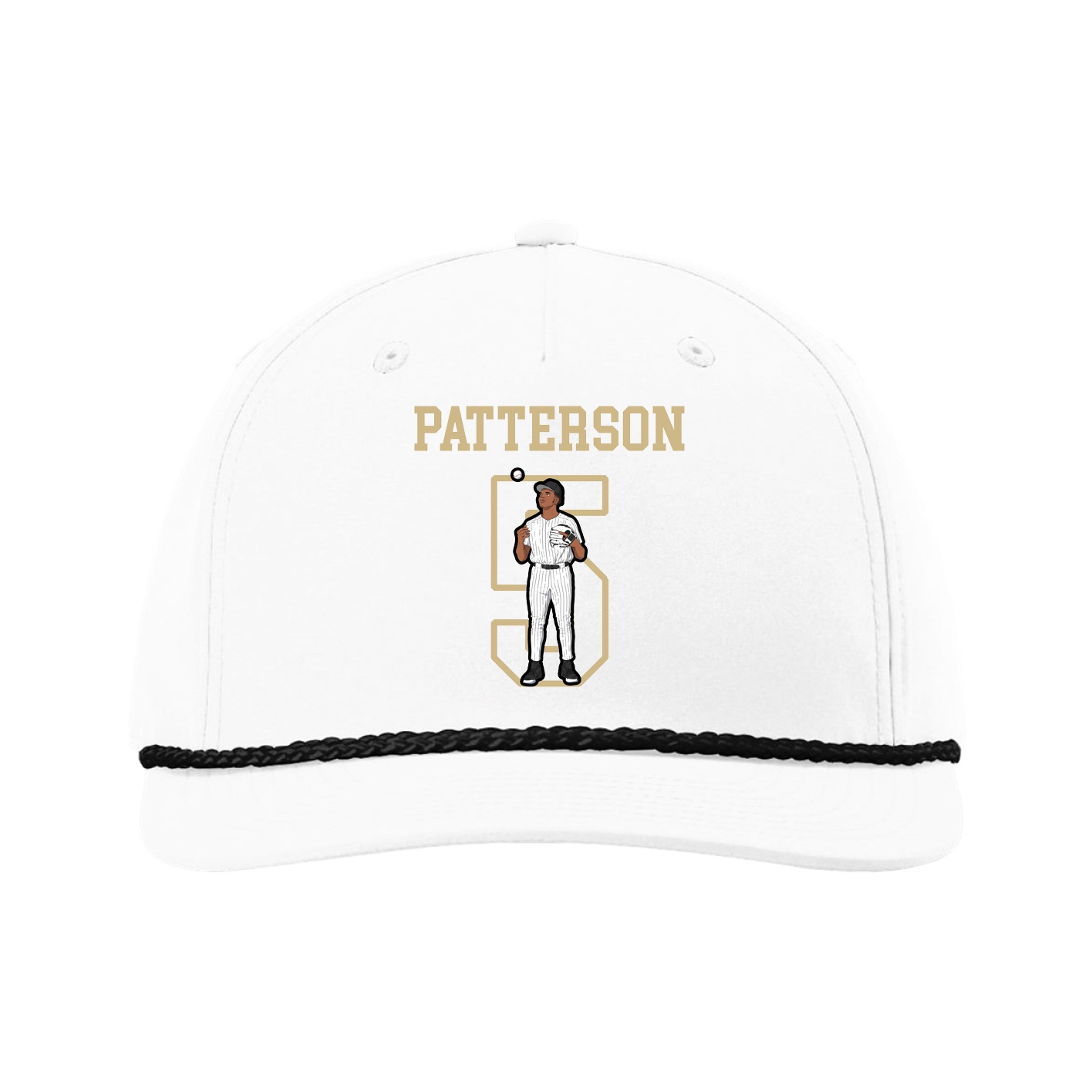 Five-Panel Classic Rope Cap — Shirsey in White