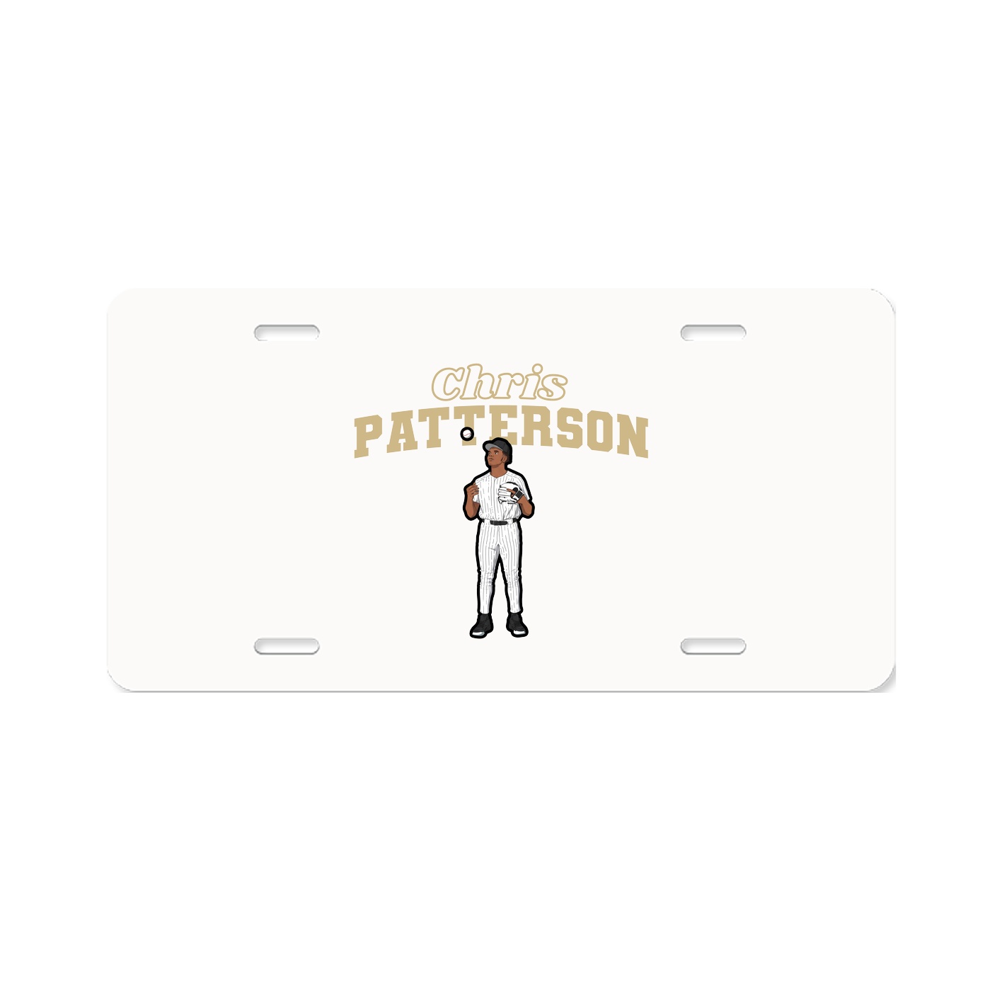 License Plate — Name Arch in Classic