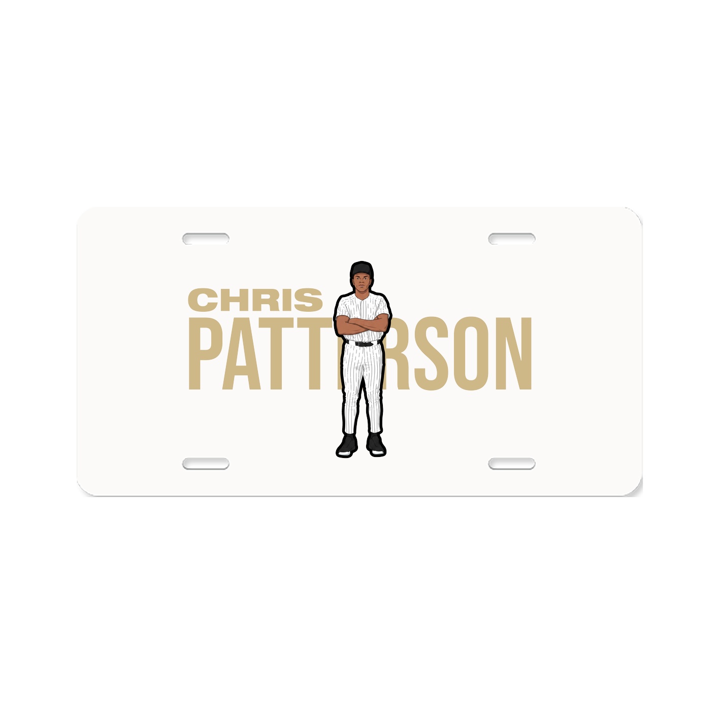 License Plate — Player Name in Classic