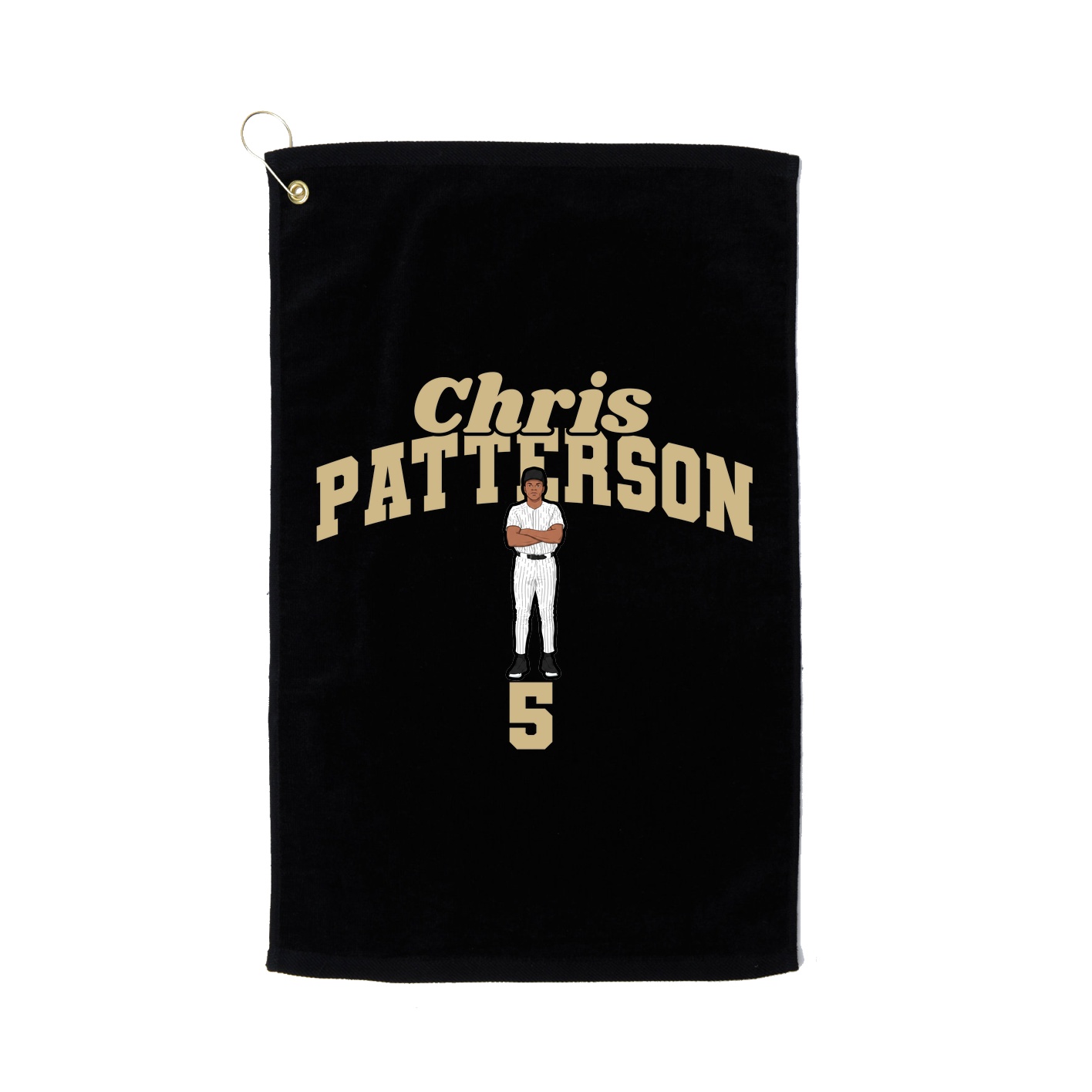Golf Towel — Signature Arch in Black