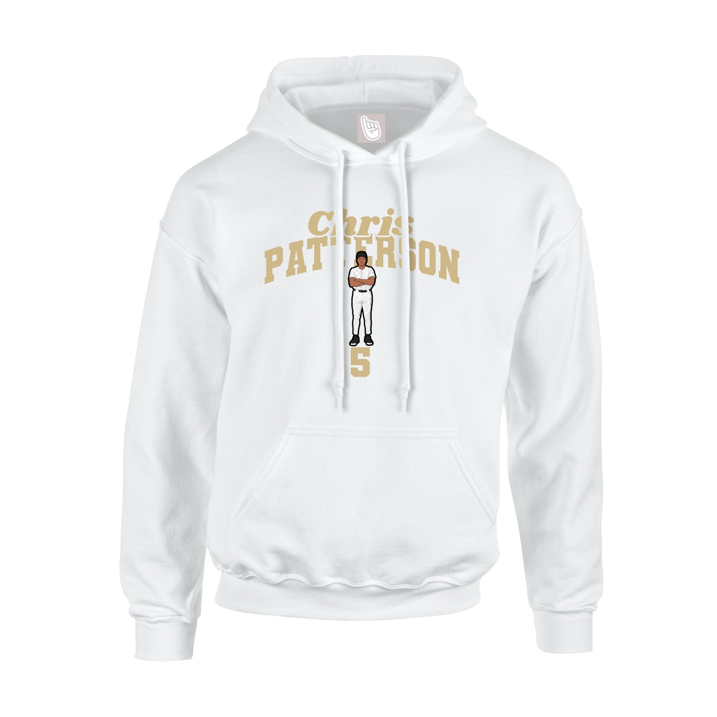 Hoodie — Signature Arch in White