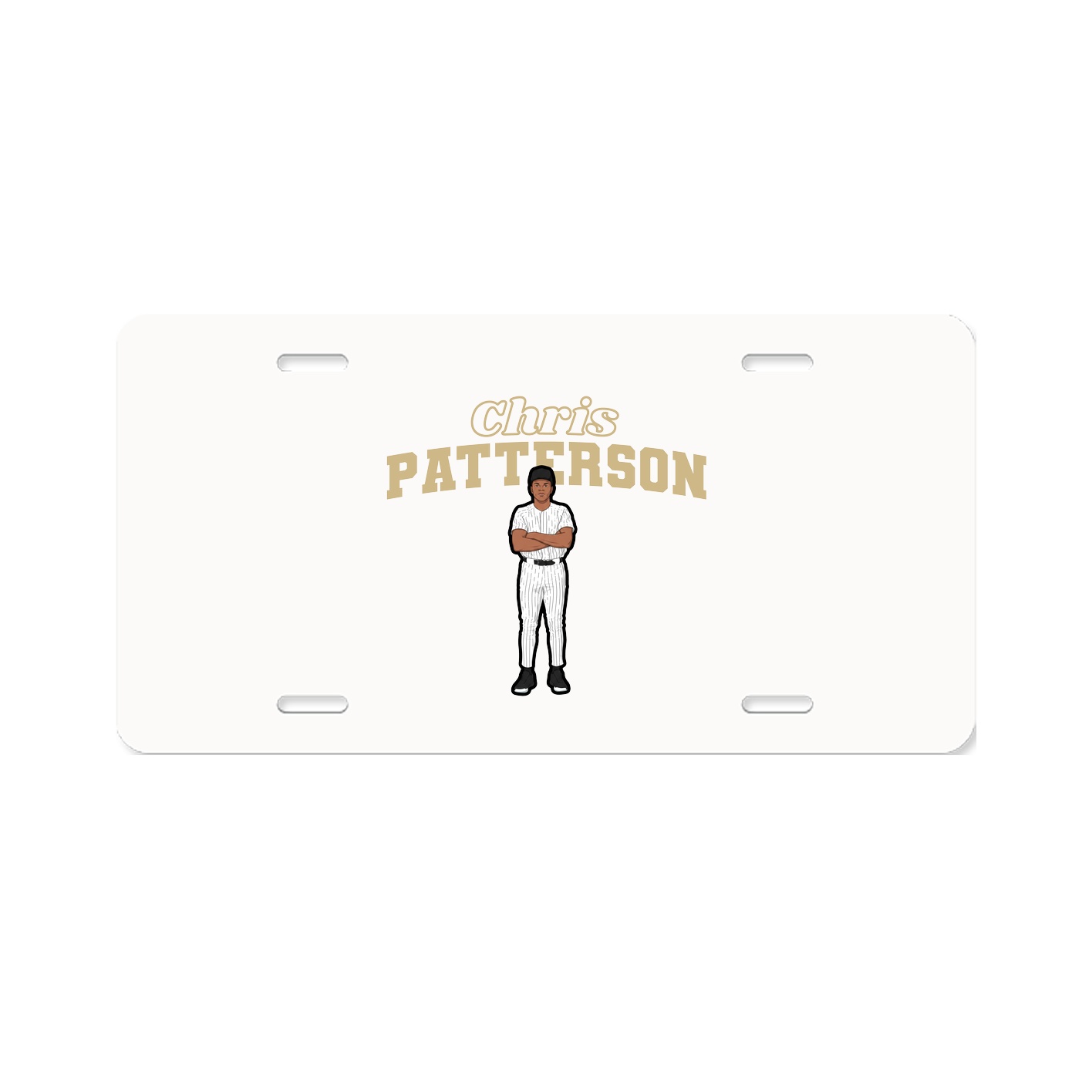 License Plate — Name Arch in Classic