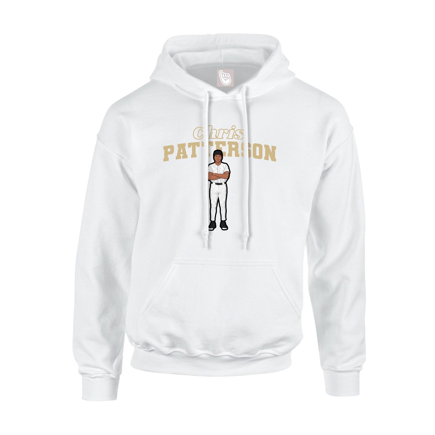 Hoodie — Name Arch in White