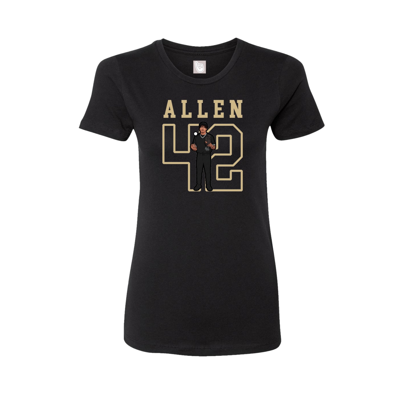 Fitted Women's Tee — Shirsey in Black