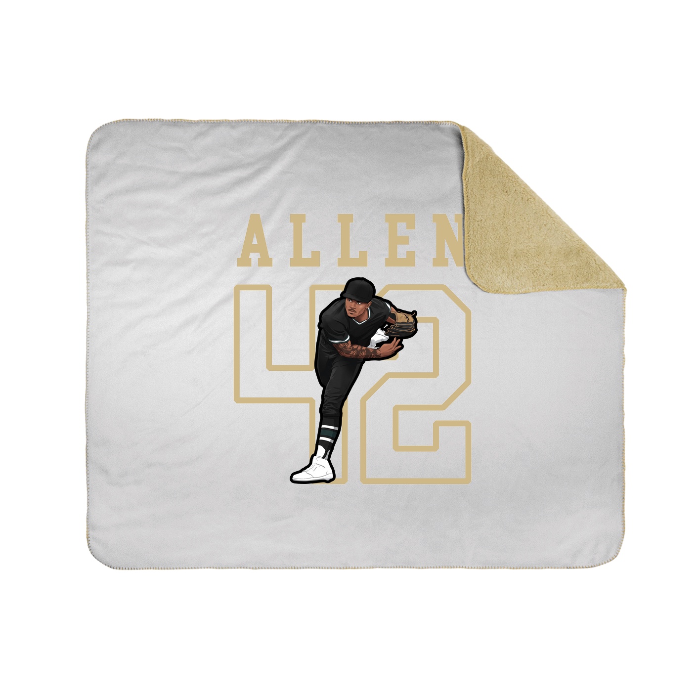 Throw Blanket — Shirsey in White