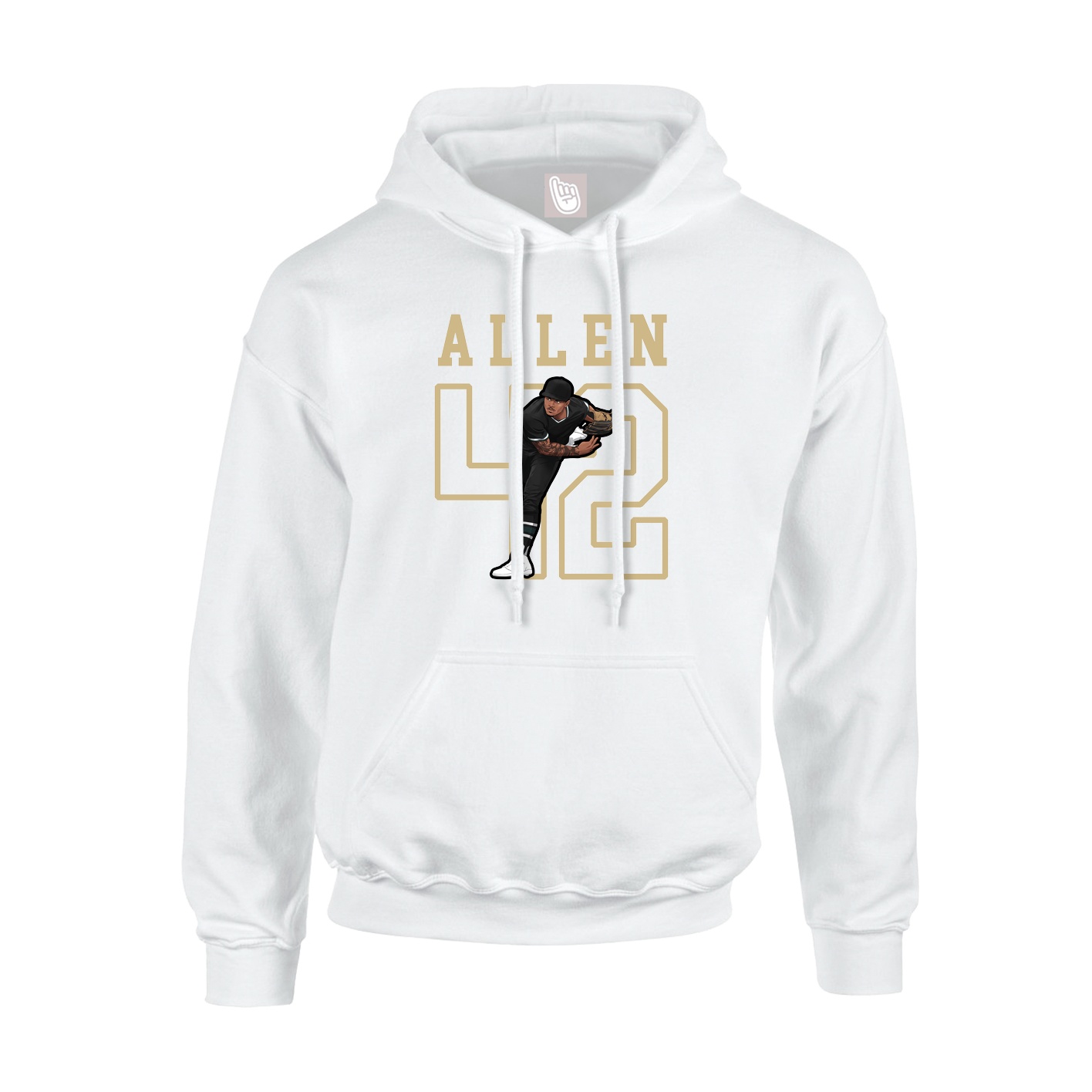 Hoodie — Shirsey in White