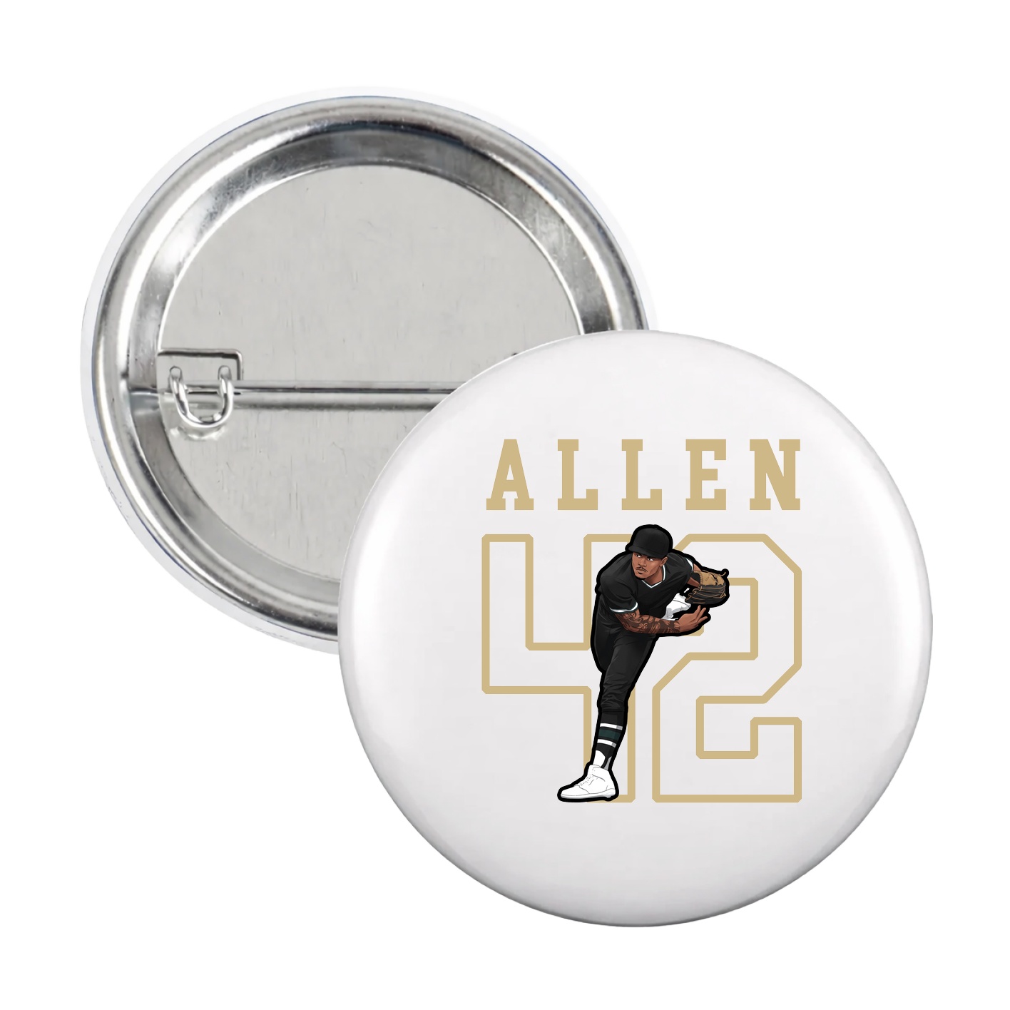 Game Day Button — Shirsey in White