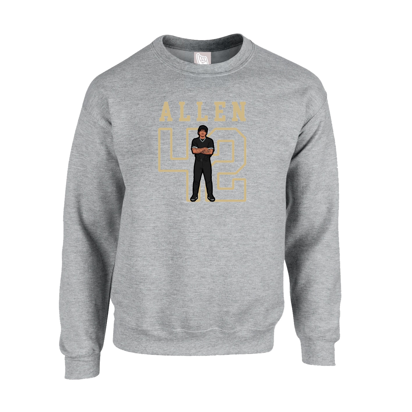 Fleece Crew — Shirsey in Grey
