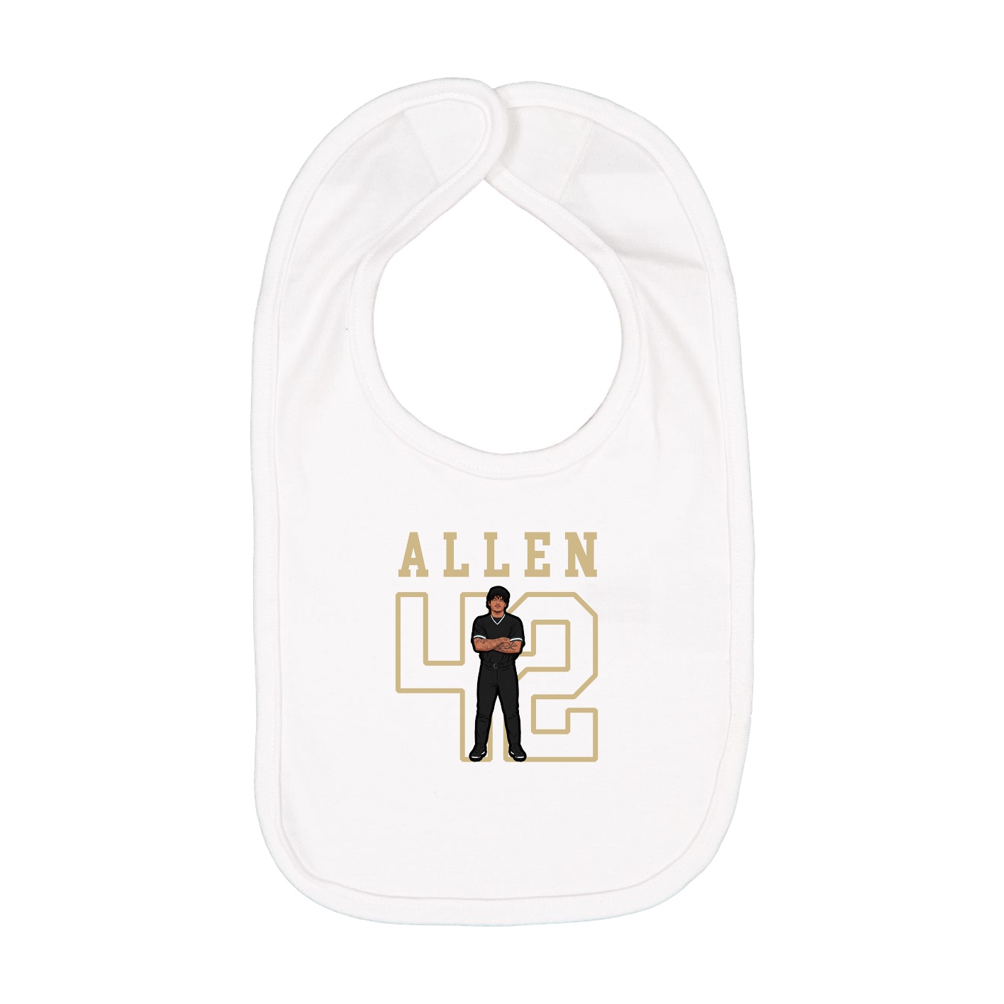 Infant Bib — Shirsey in White