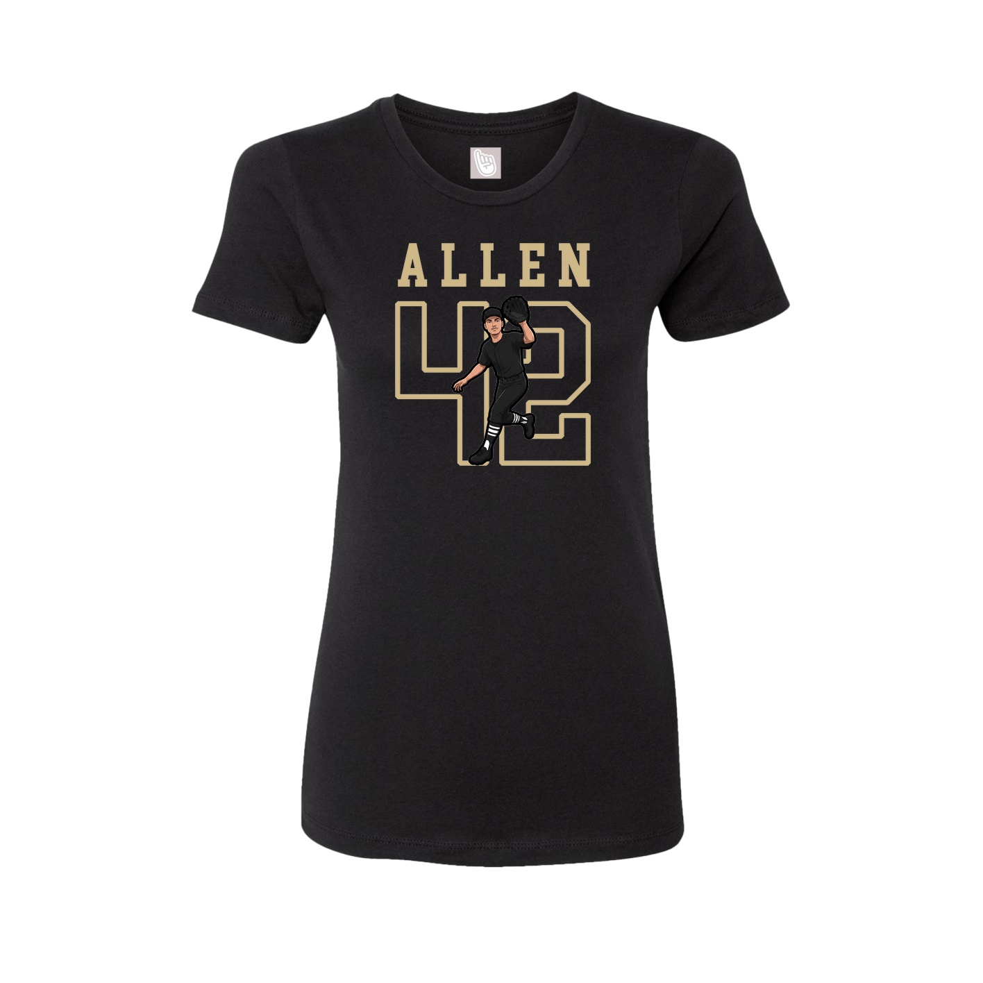 Fitted Women's Tee — Shirsey in Black