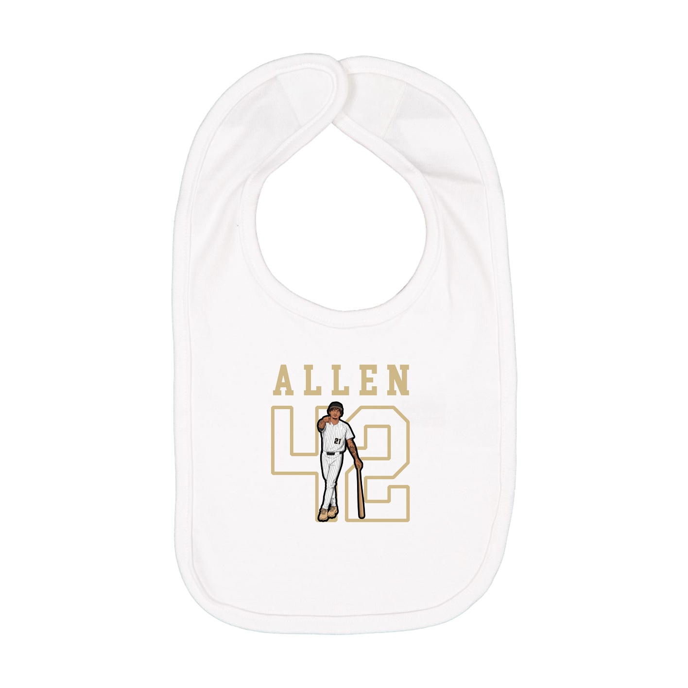 Infant Bib — Shirsey in White