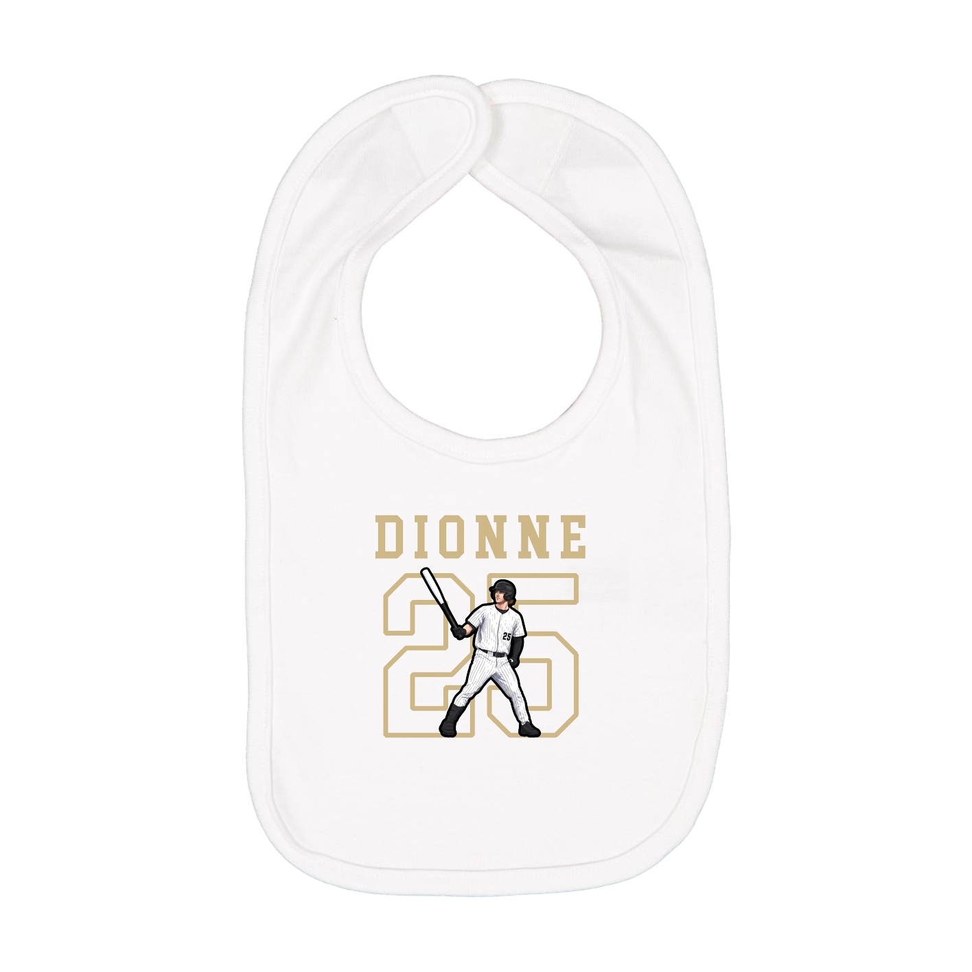 Infant Bib — Shirsey in White