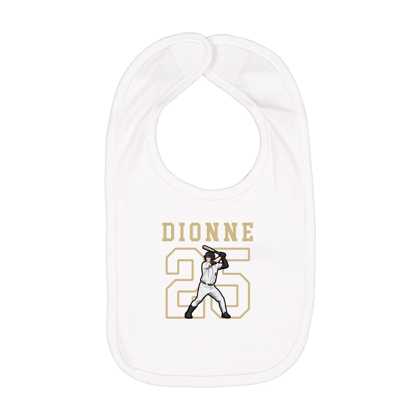 Infant Bib — Shirsey in White