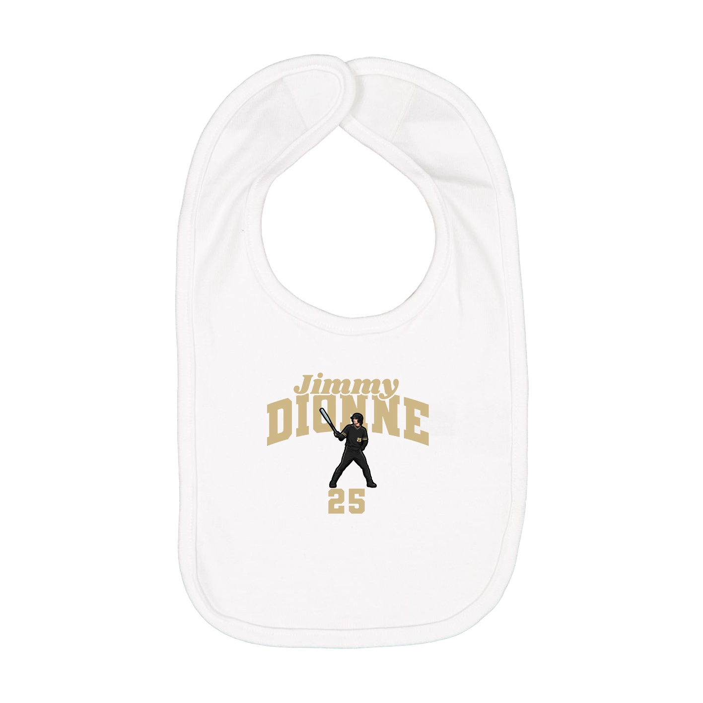 Infant Bib — Signature Arch in White