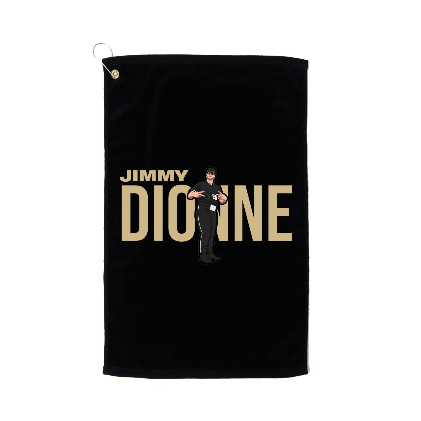 Golf Towel — Player Name in Black