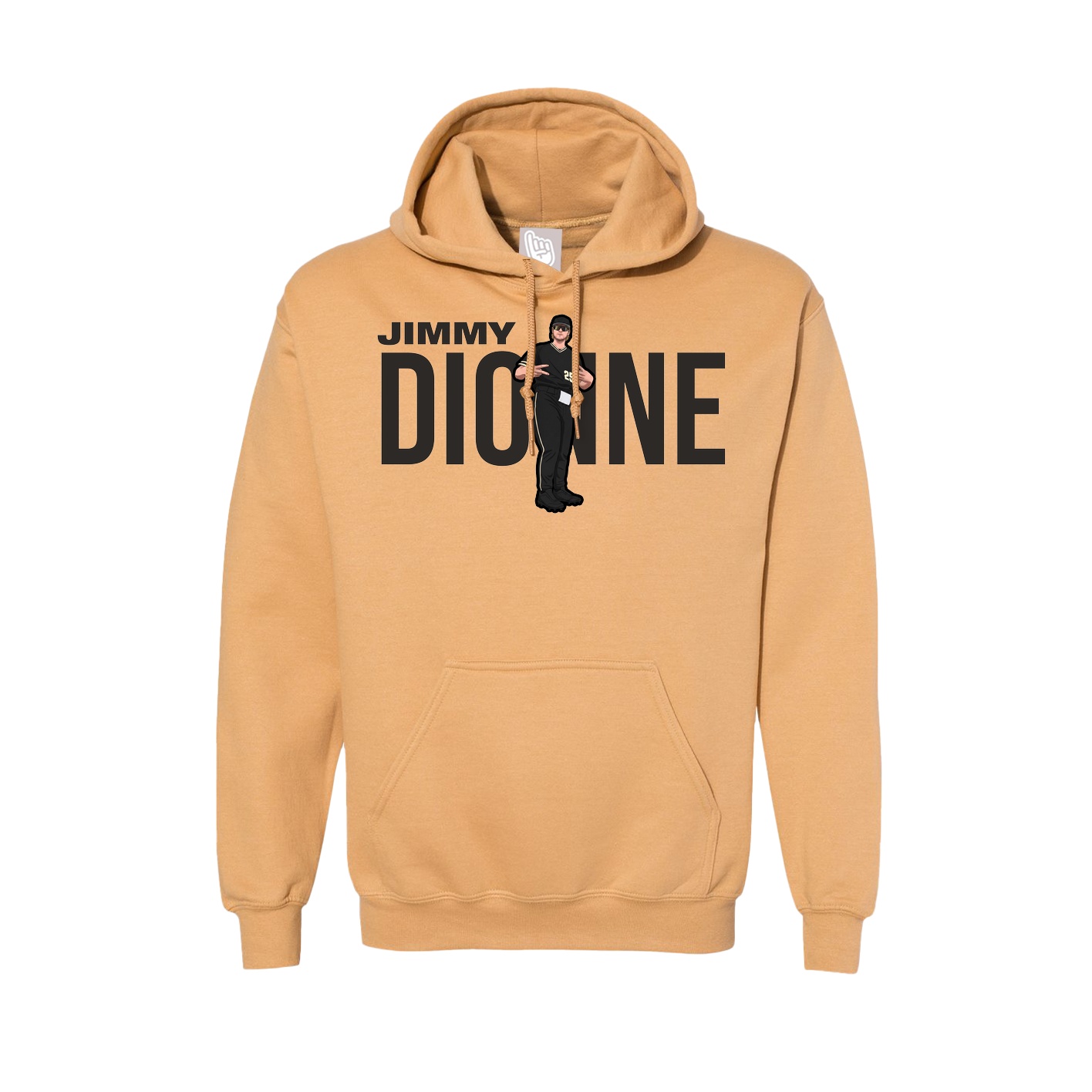 Hoodie — Player Name in Vegas Gold