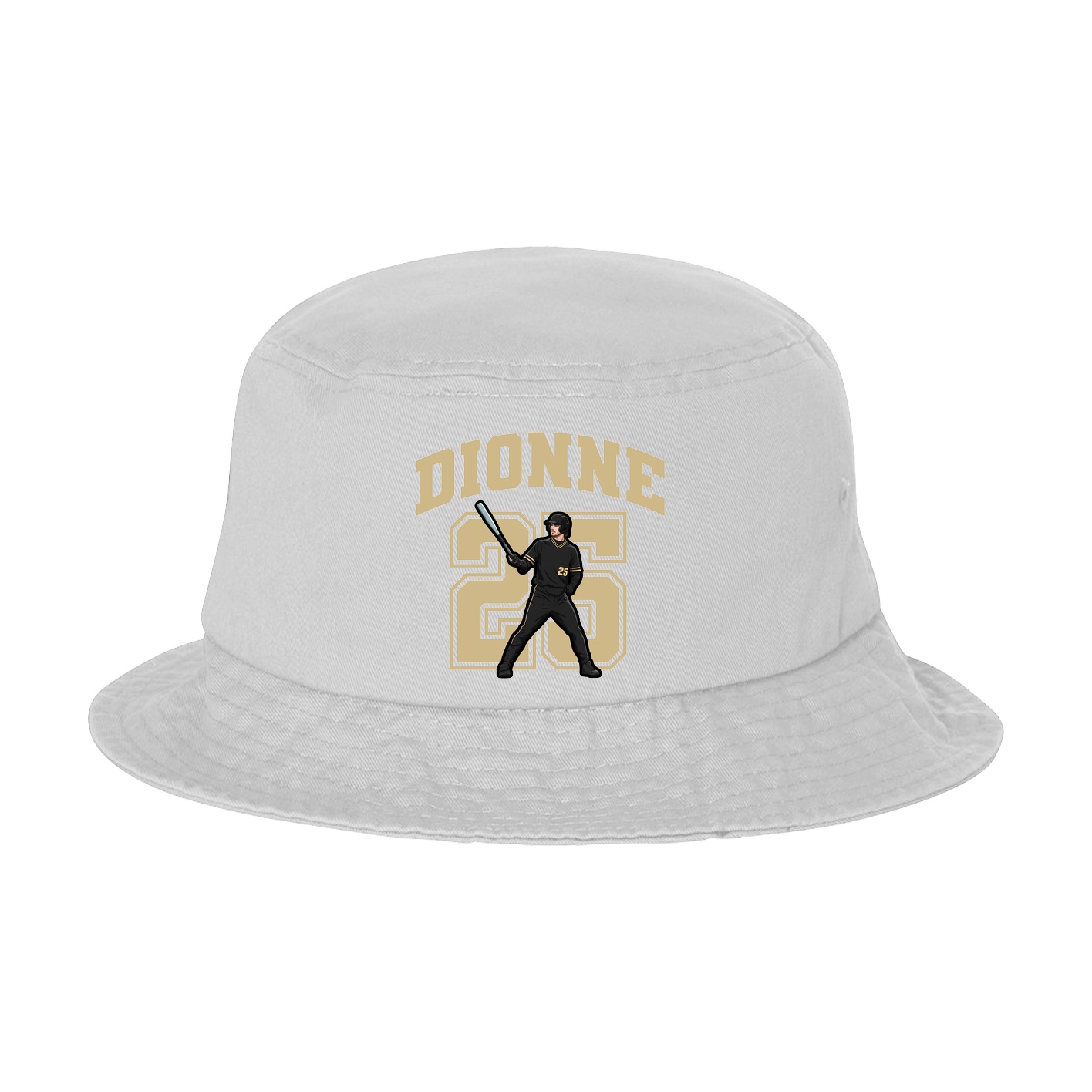 Bucket Cap — Number in White