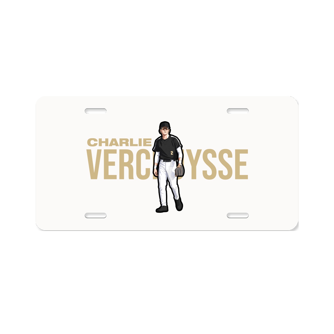 License Plate — Player Name in Classic