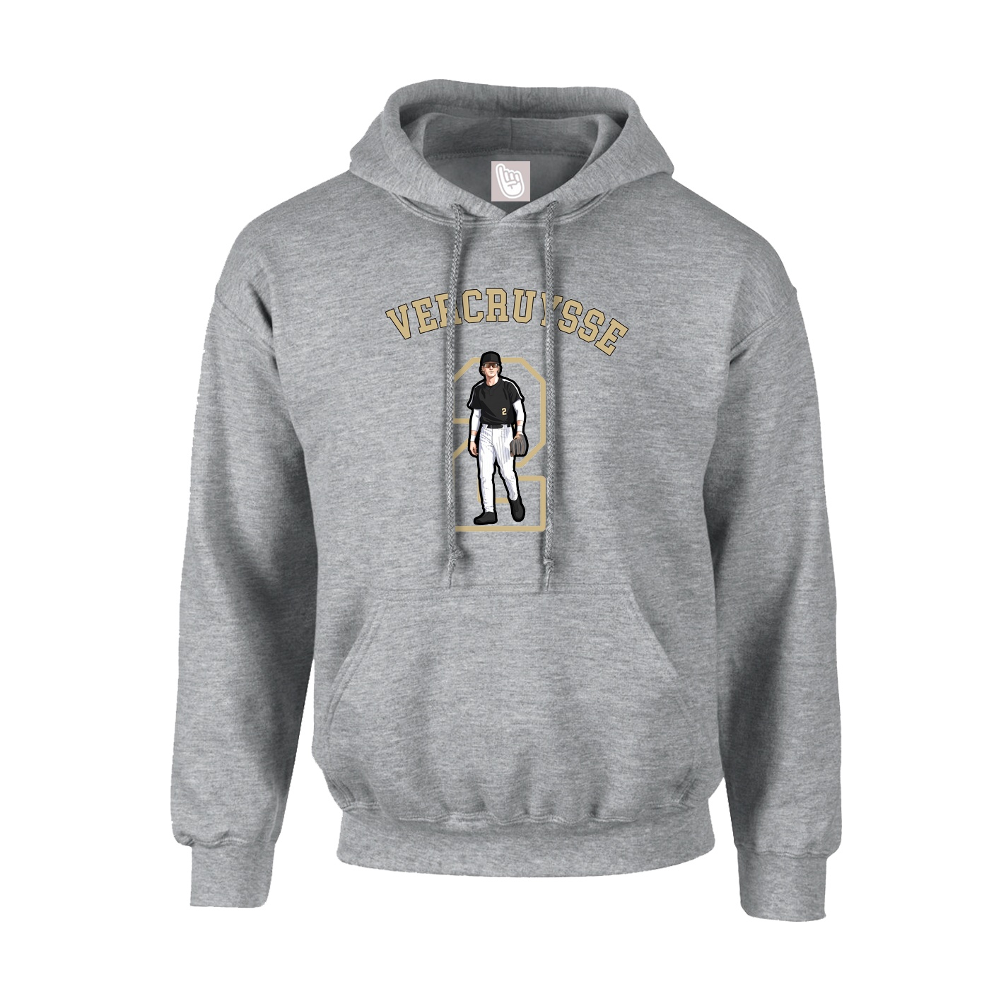 Youth Hoodie — Shirsey Arch in Grey
