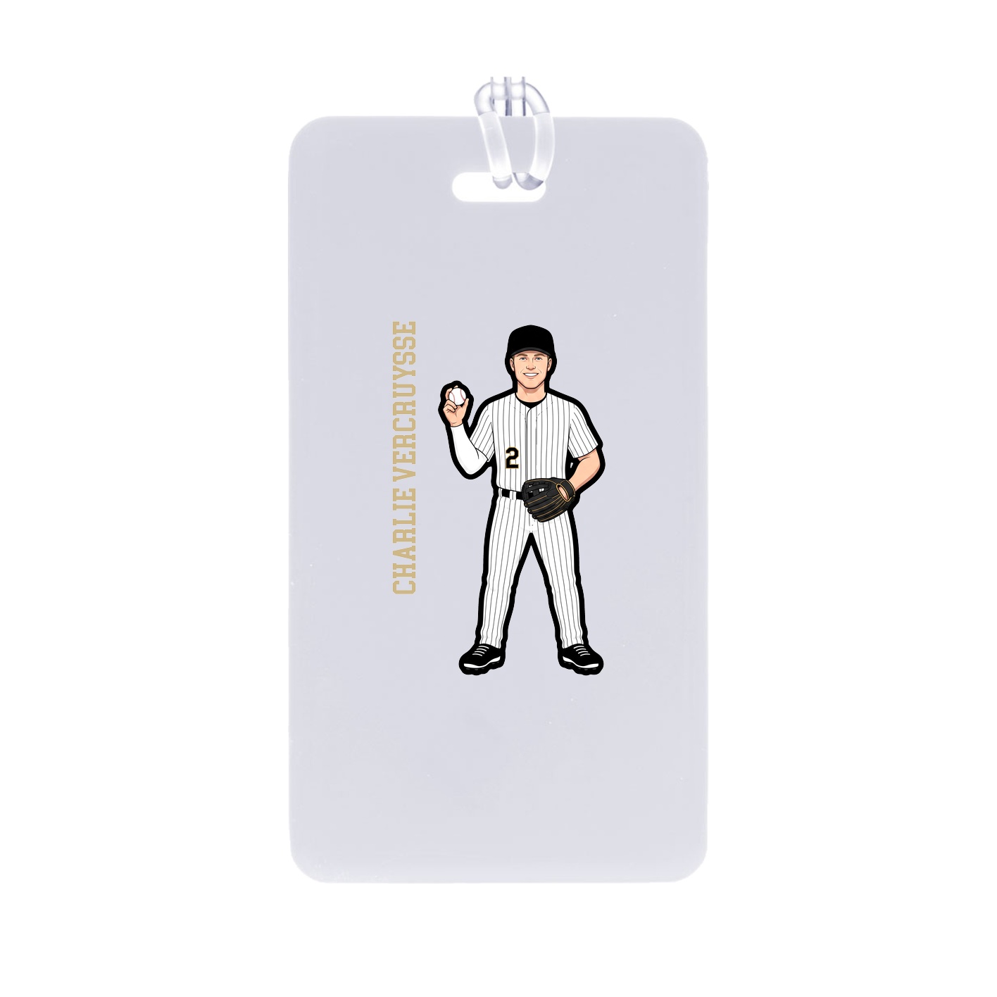 Bag Tag — Name Vertical in Classic