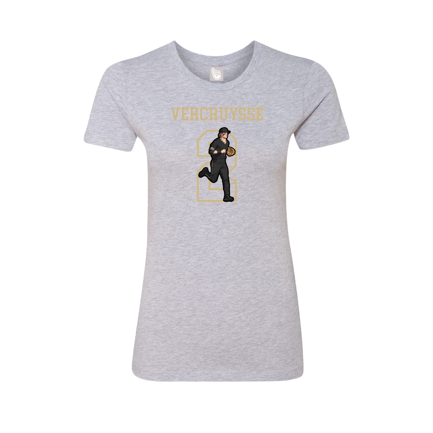 Fitted Women's Tee — Shirsey in Grey