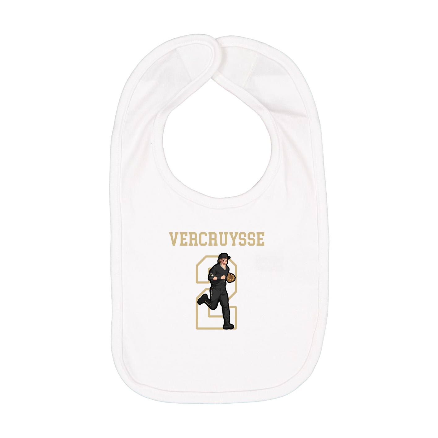 Infant Bib — Shirsey in White