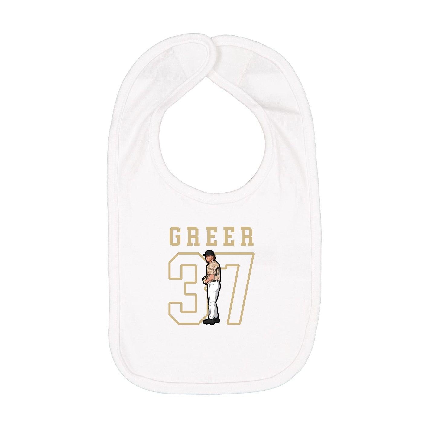 Infant Bib — Shirsey in White