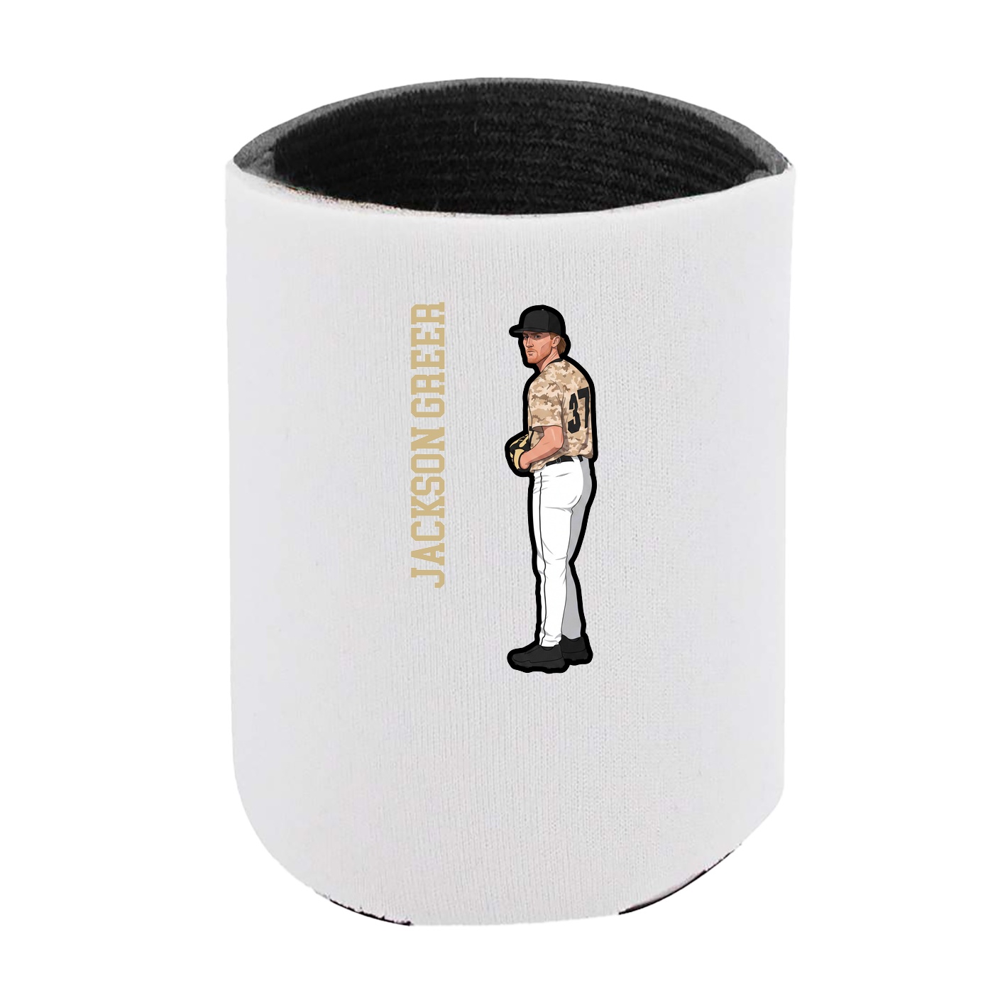 Can Holder — Name Vertical in White