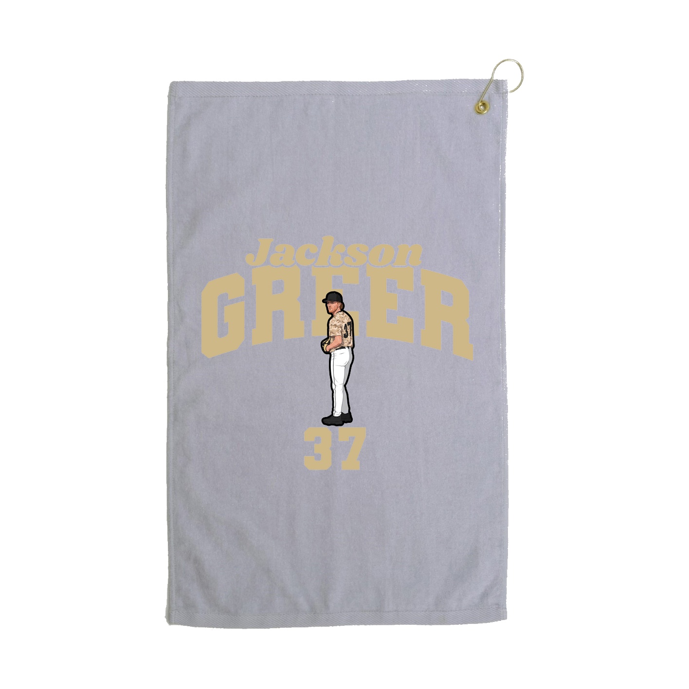 Golf Towel — Signature Arch in Grey