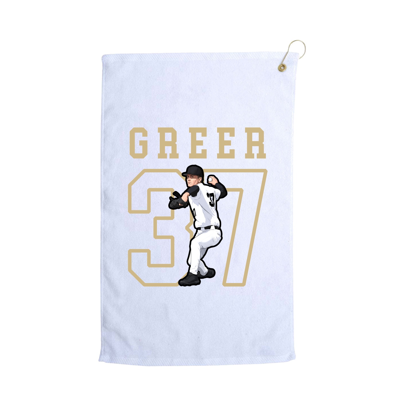 Golf Towel — Shirsey in White