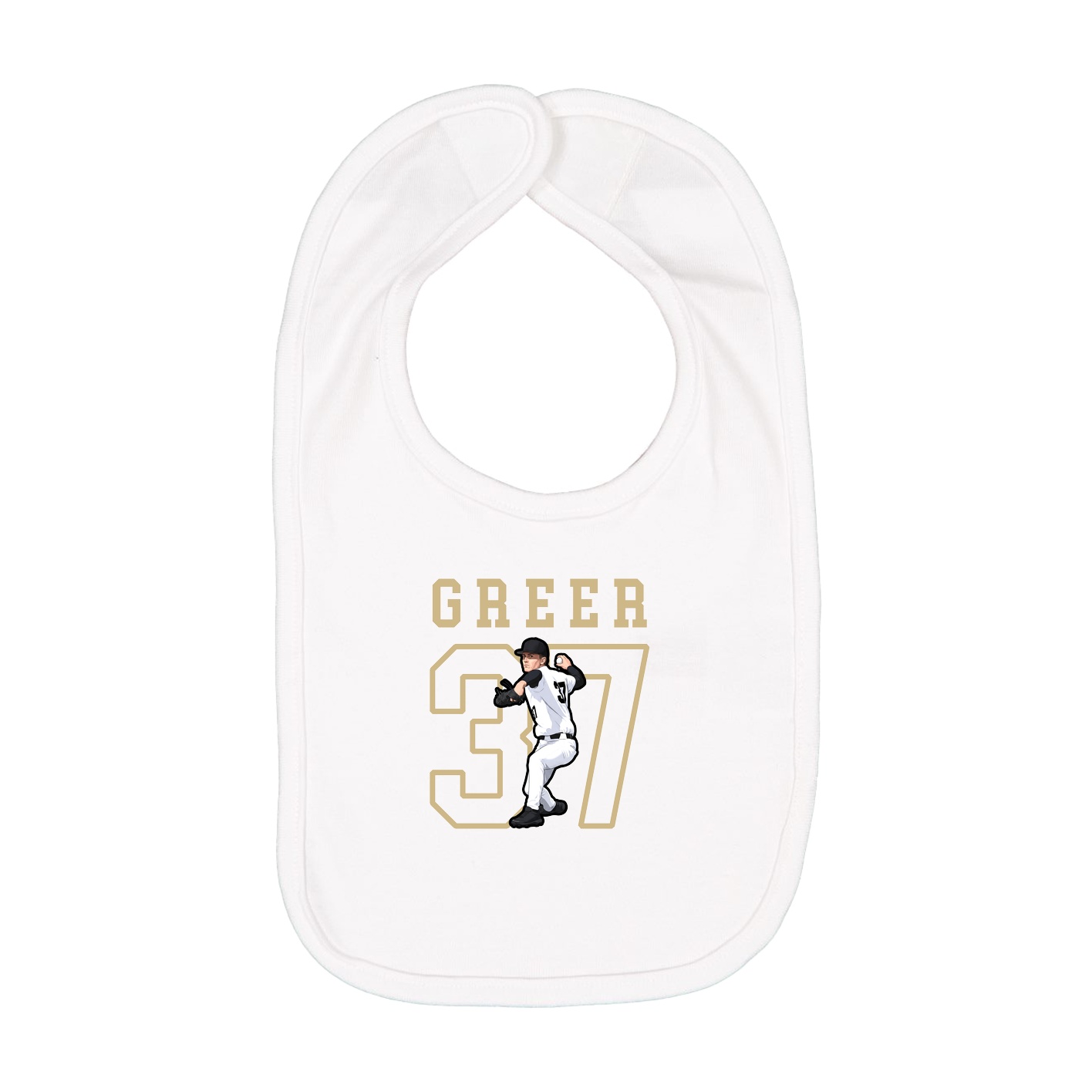Infant Bib — Shirsey in White