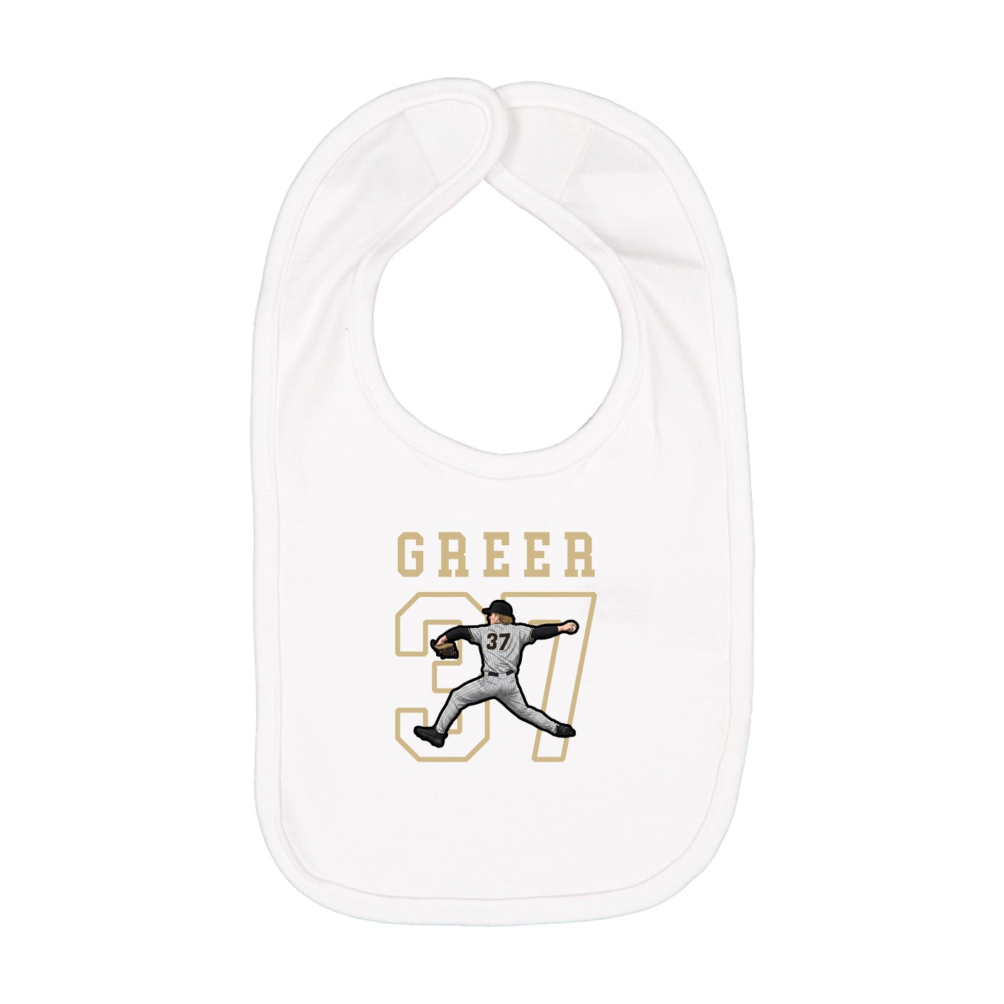 Infant Bib — Shirsey in White