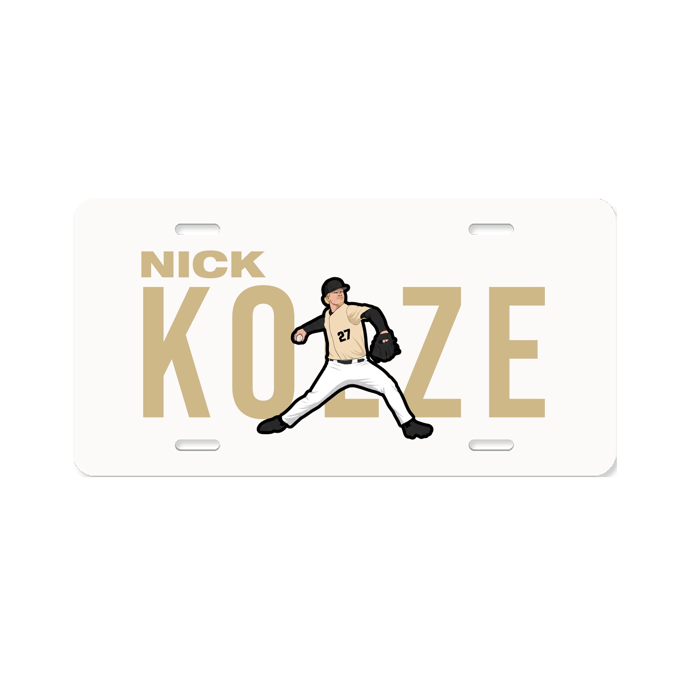 License Plate — Player Name in Classic