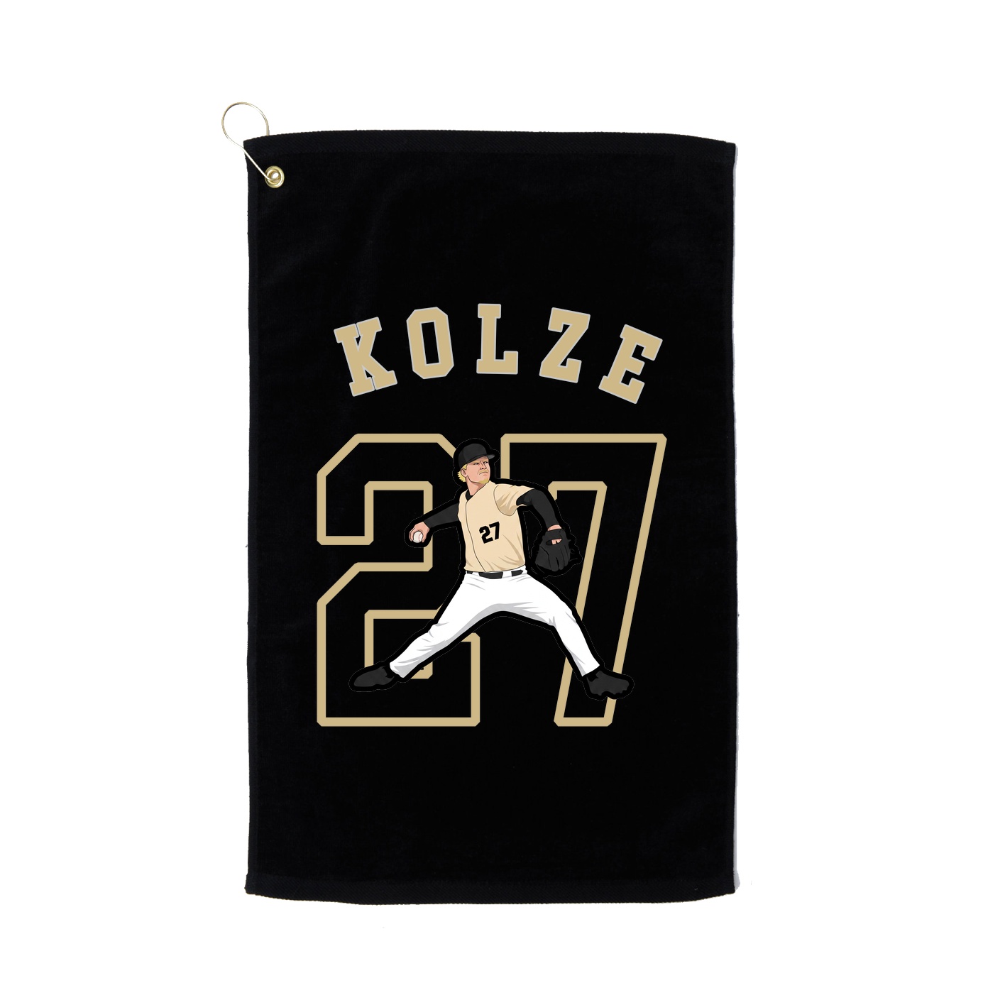 Golf Towel — Shirsey Arch in Black
