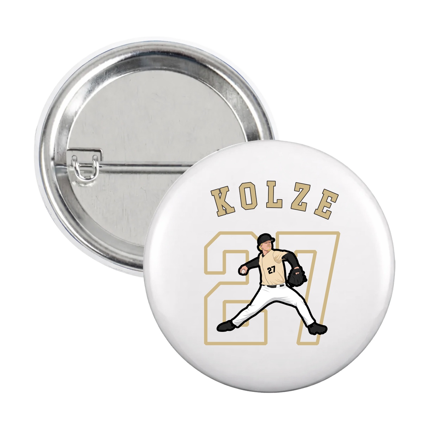 Game Day Button — Shirsey Arch in White