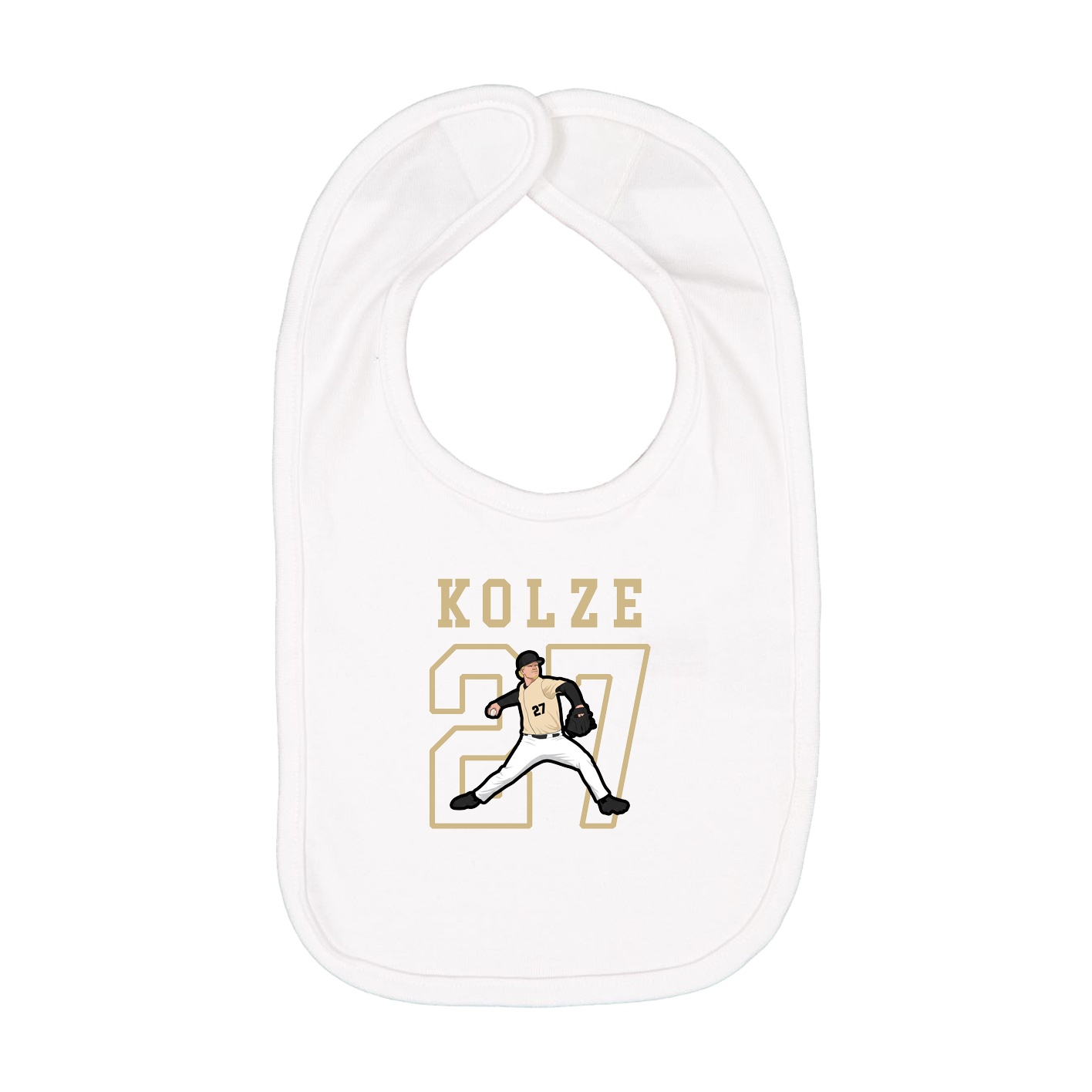 Infant Bib — Shirsey in White