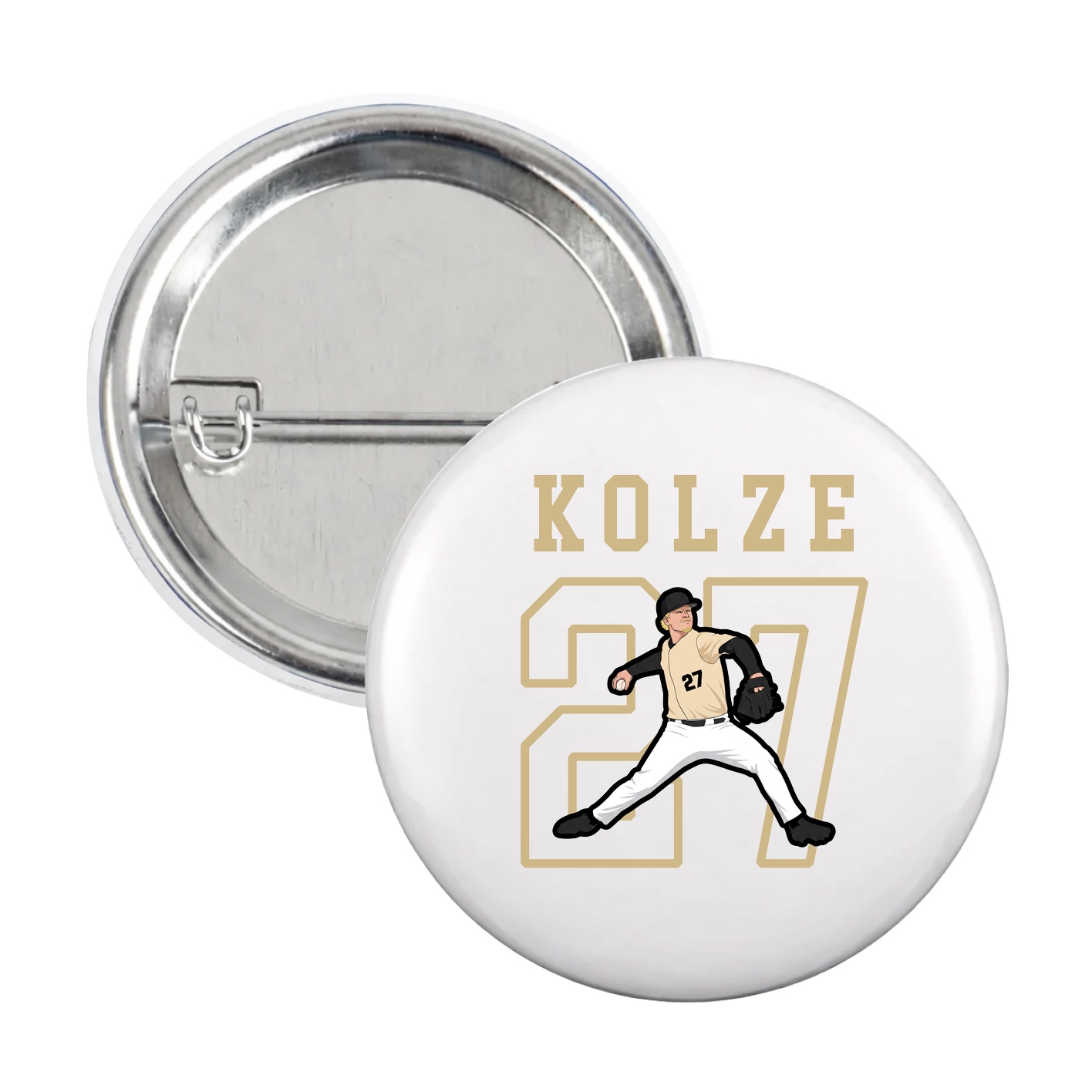 Game Day Button — Shirsey in White