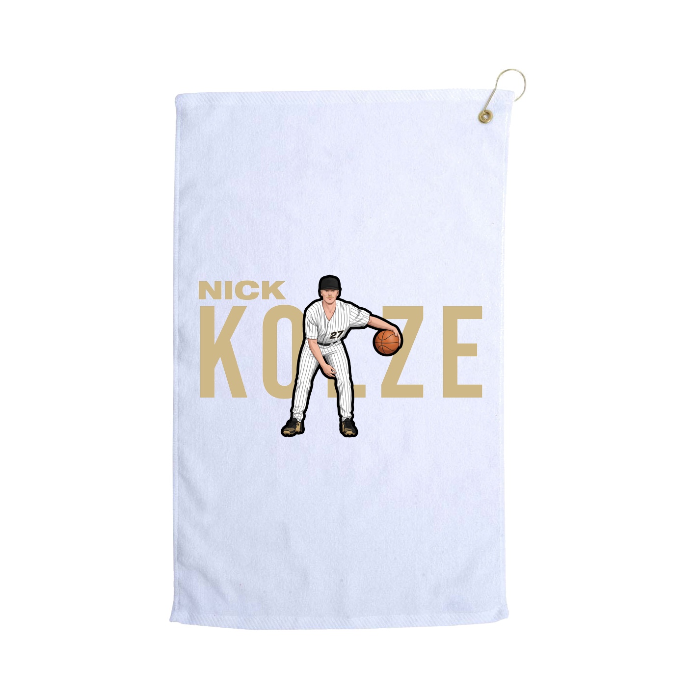 Golf Towel — Player Name in White