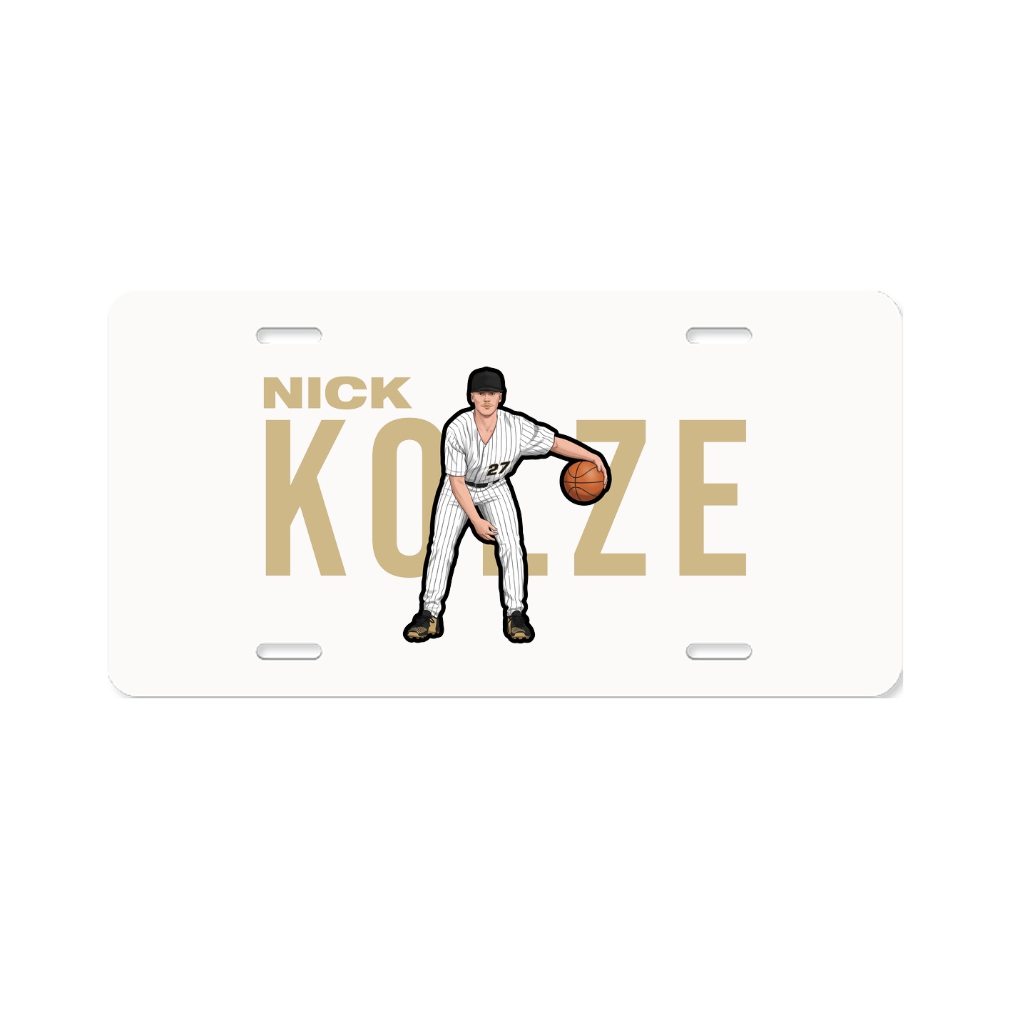 License Plate — Player Name in Classic
