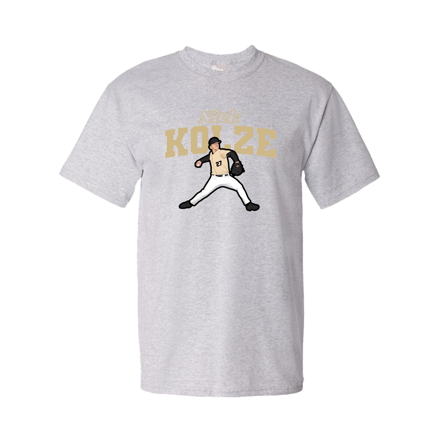 Youth Tee — Name Arch in Grey