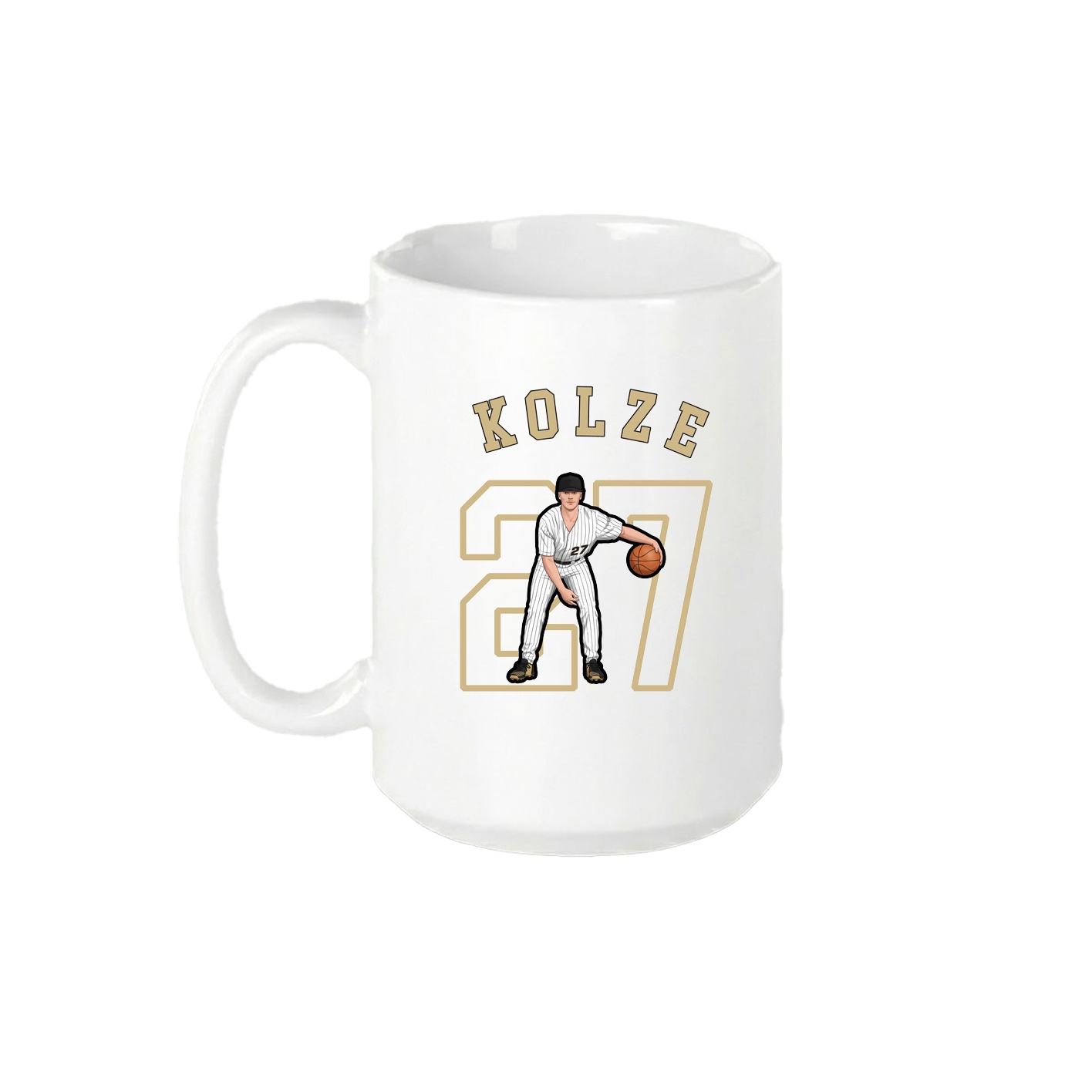 15oz Coffee Mug — Shirsey Arch in White